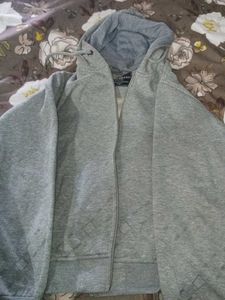 Gray Zip-Up Hoodie