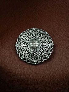 Ornate Silver Hair Tie