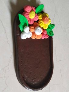 Floral Clay Trinket Tray