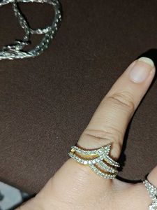 Multi Stone Beautiful Pendant Set With Ring