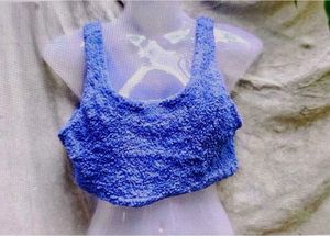 Blue Crop Top