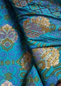 blue zari work beautiful soft saree .just 300
