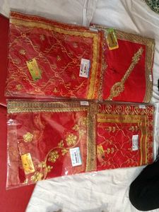 Pooja Needs Dupatta 4pc Combo