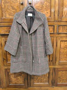 Vintage Plaid Overcoat