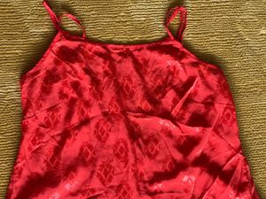 Orange Patterned Cami Top
