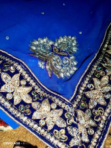 Beautiful Party Wear double Colour Saree