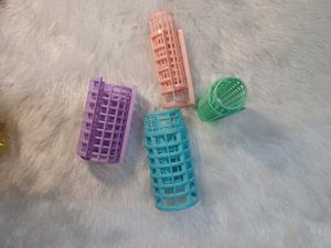 Colorful Hair Rollers - Set of 4