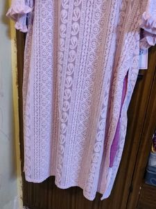 Elegant Lavender Chikankari Kurta