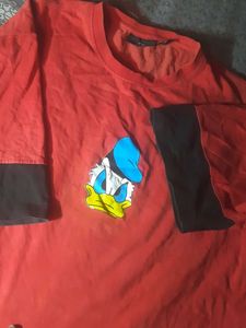 Red Donald Duck Tee