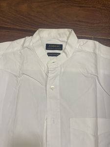 Zodiac White Band Collar Shirt
