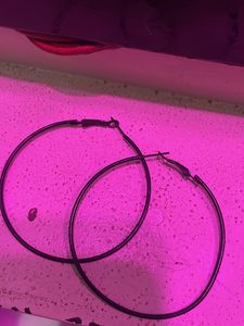 black earrings