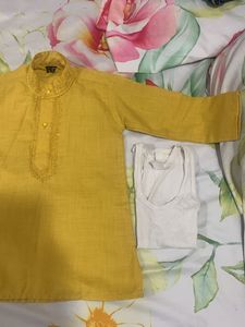 Yellow Kurta For Kids