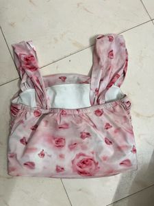 Floral Print Crop Top