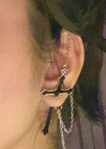 Combo Of Graphic Tee And Punk Earring