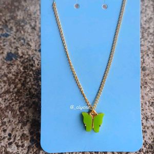 Green Butterfly Neckchain 🦋