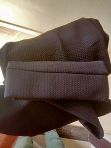 Regular Fit Women Black Trousers
