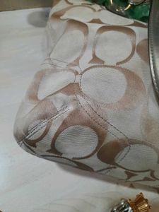Coach Signature Canvas Satchel