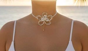 orchid Beaded choker