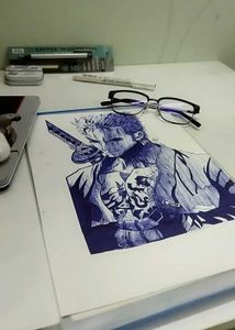 Zoro Ball Pen Sketch|| Anime Sketch|| One Piece||