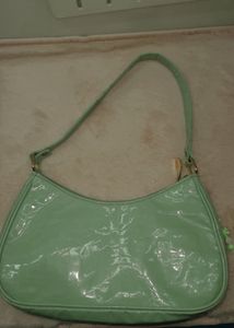 A Beautiful Sea Green Bag With Charm Included🥰✨
