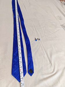 royal Blue Tie,bow,Pocket Square &amp; Cufflinks Combo
