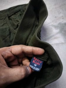 Boys Green Cargo Shorts