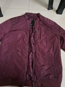 Unisex Maroon Puffer Jacket by Flying machine