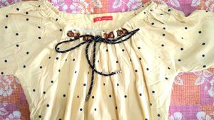 Yellow Polka Dot Top