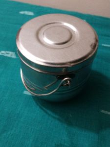 Small Steel Container With Handle