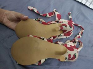 Strawberry Print Heels