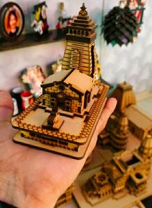 Kedarnath Wooden 3D Temple Small Size