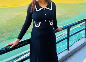 Chic Black Knit Dress