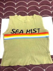 Sea Mist Rainbow Stripe tank Top