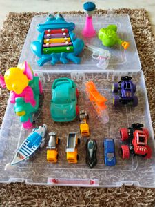 Combo Of Cars, Xylophone Etc