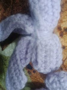 Cute Lilac Crochet Bow Hair Clips