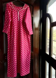 Polka Dot Fleece dress