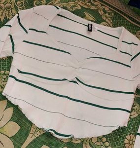 Striped Crop Top