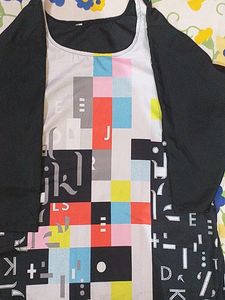 &#34;BLACK COLOR PRINT SILK KURTI&#34;