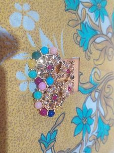 Multicolor Jewellery Set, With Earrings &amp; Mangtika