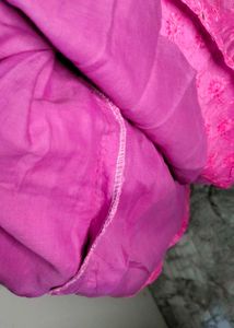 Pink Embroidered Dress