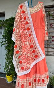 Full embroidery work dress