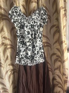 Brown Ethnic Skirt