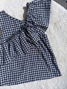 Clearance Sale! Mango Assymetrical Ruched Top