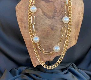 SALE 🆕🎄🎅2 Layered Pearl Chain Necklace
