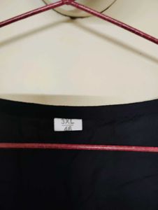Black Embroidered Kurti Dress