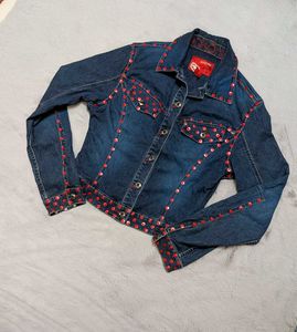 Rare Y2K Ecko Red embellished denim jacket