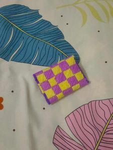 Checkered Pouch Woolen