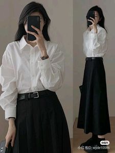 Classic White Button-Up Shirt