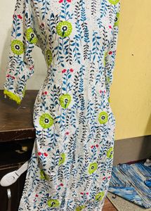 Floral Print Kurta