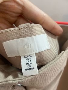 Classic Beige Tapered Trousers